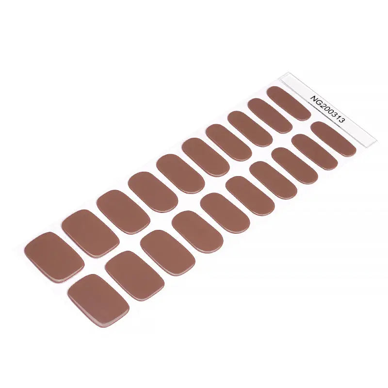 Brown UV Gel Nails