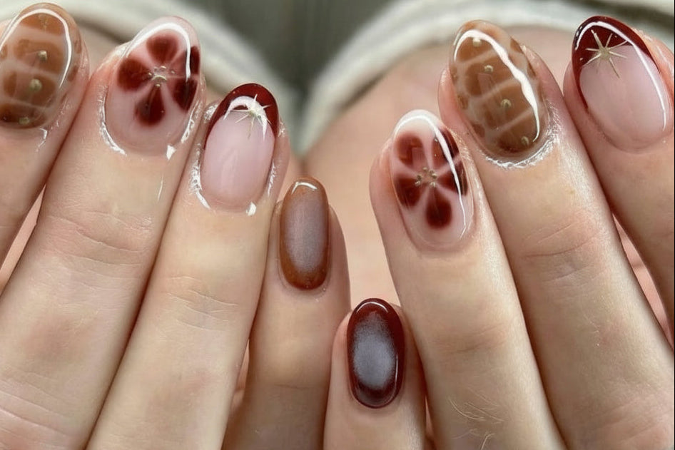 Rustic bloom UV Gel Nail Strips