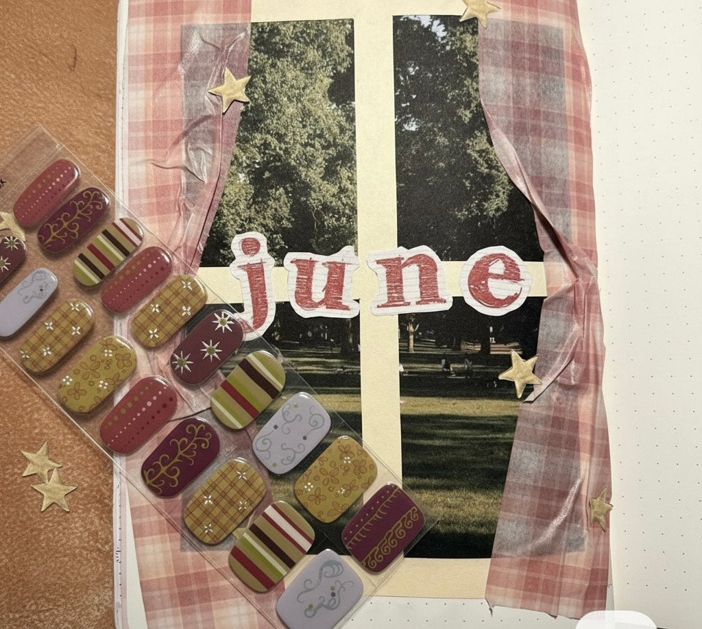 Junio: Boho Mix Uñas de gel UV 