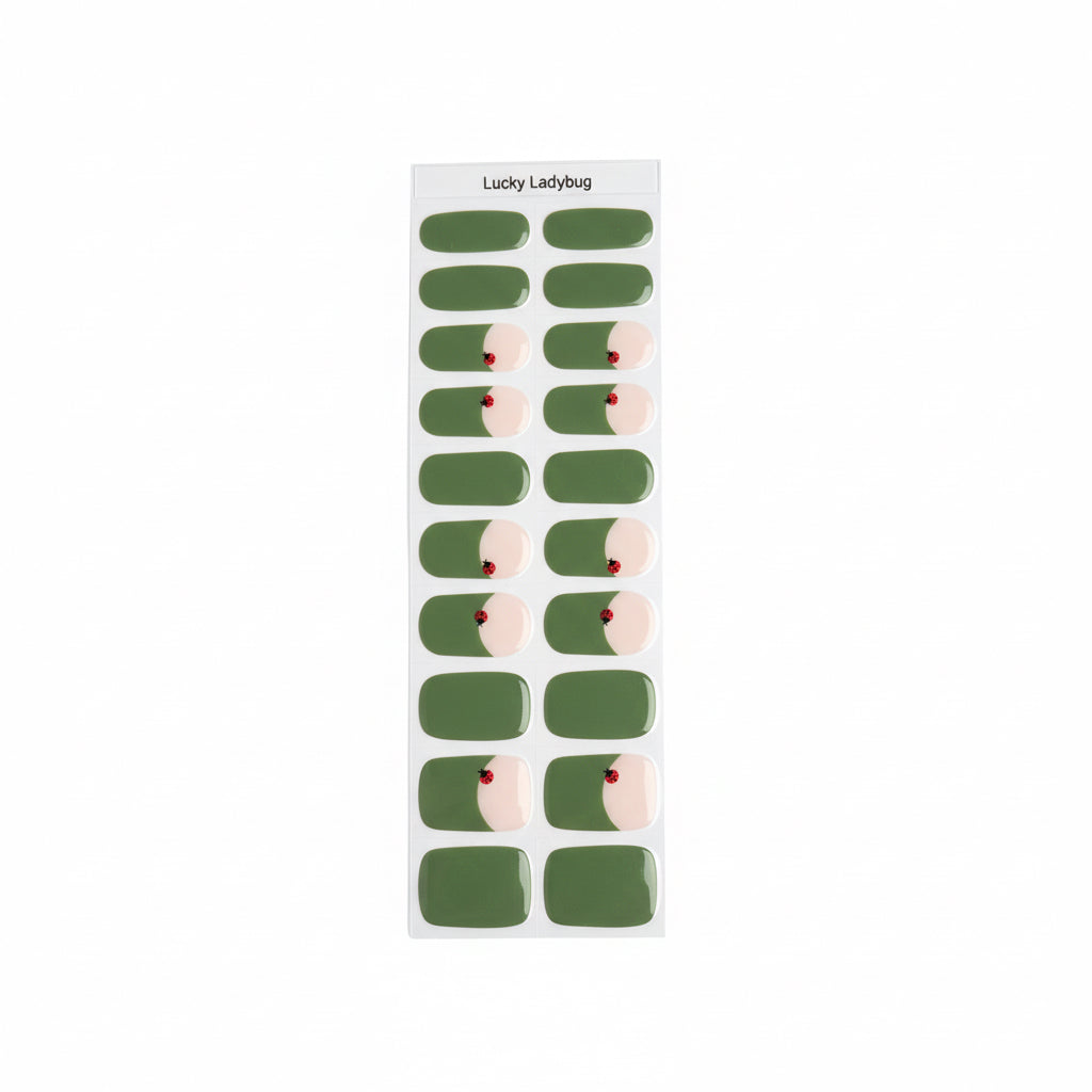 Lucky Ladybug UV Gel Nail Strips