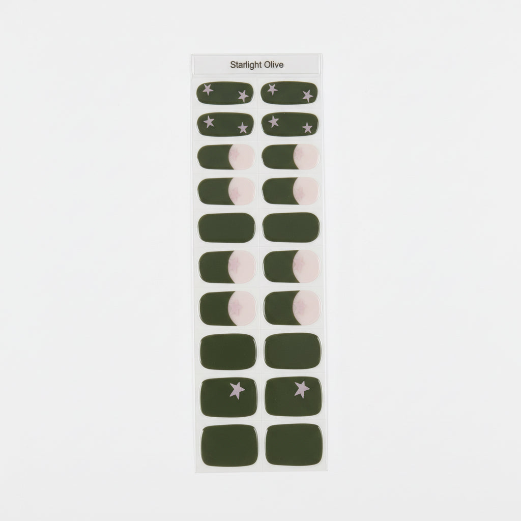 Starlight olive UV Gel Nail Strips