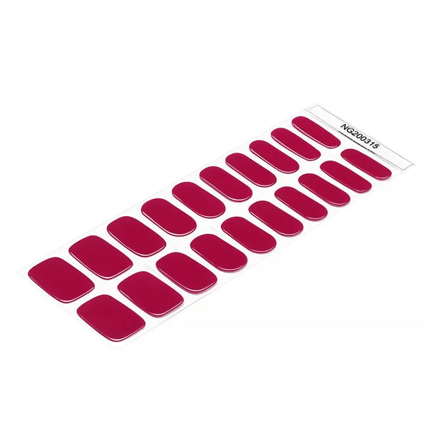 Berry Red UV Gel Nails